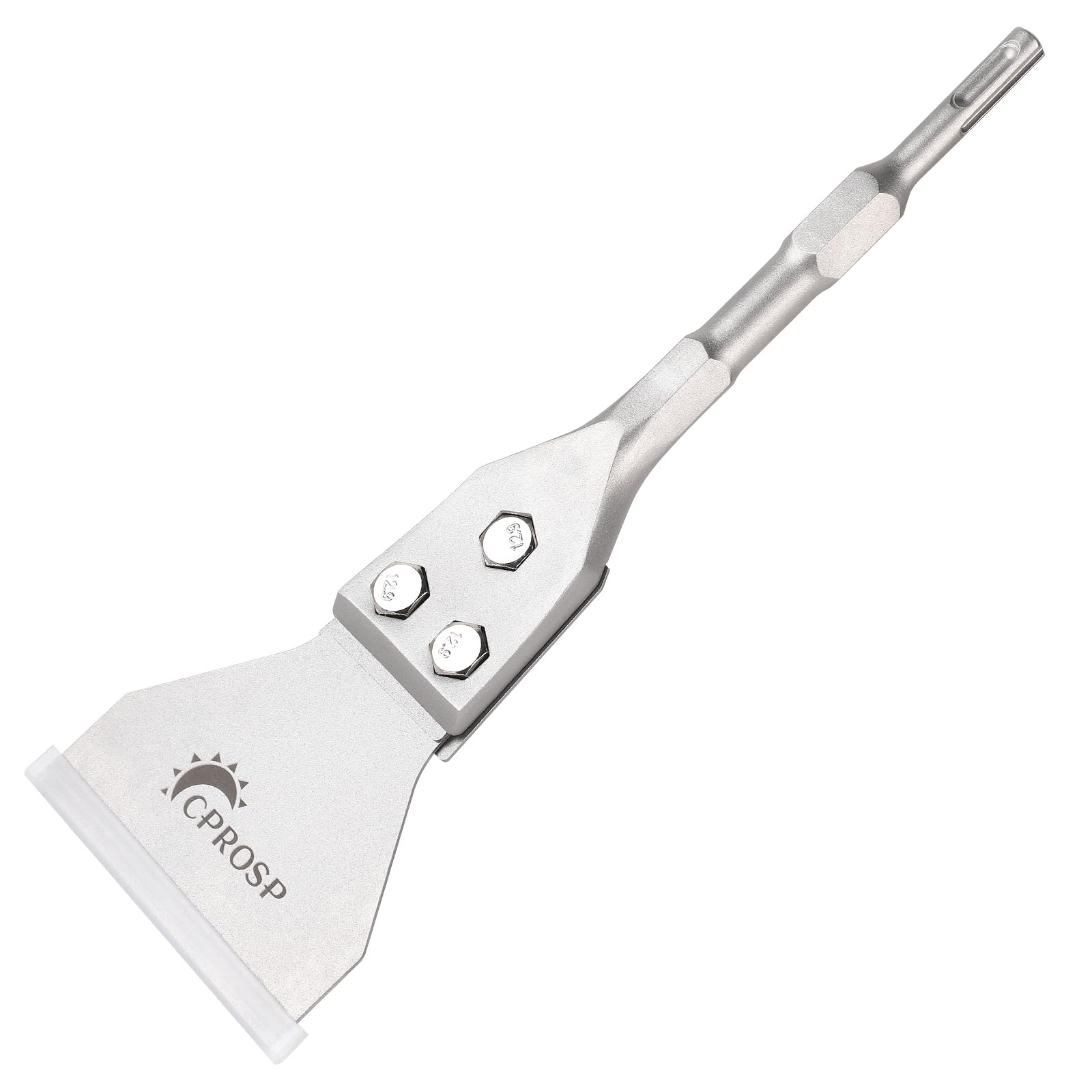 CPROSP Cincel de Espátula SDS PLUS 300×100 mm, Raspador de Suelo | para Adhesivo de Suelos, Moqueta, Cola para Baldosas, Adhesivo para Suelos, Baldosas de PVC
