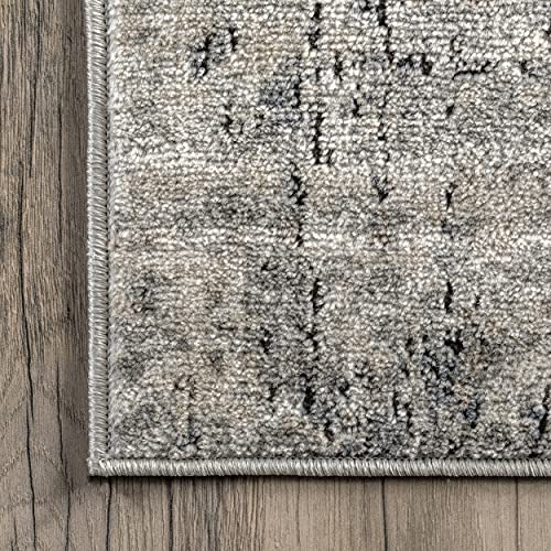 Tapete decorativo nuLOOM Aly Modern Abstract 9x12 Beige miniatura 5