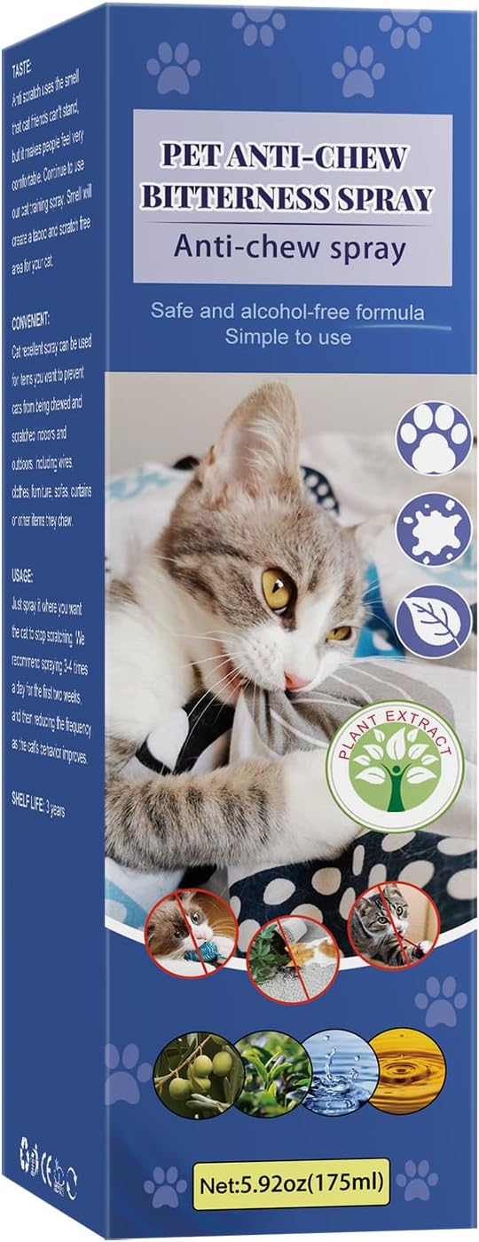 XIIYGJS Cat Repellent Spray. Anti Scratch Spray for Cats. Pet Supplies