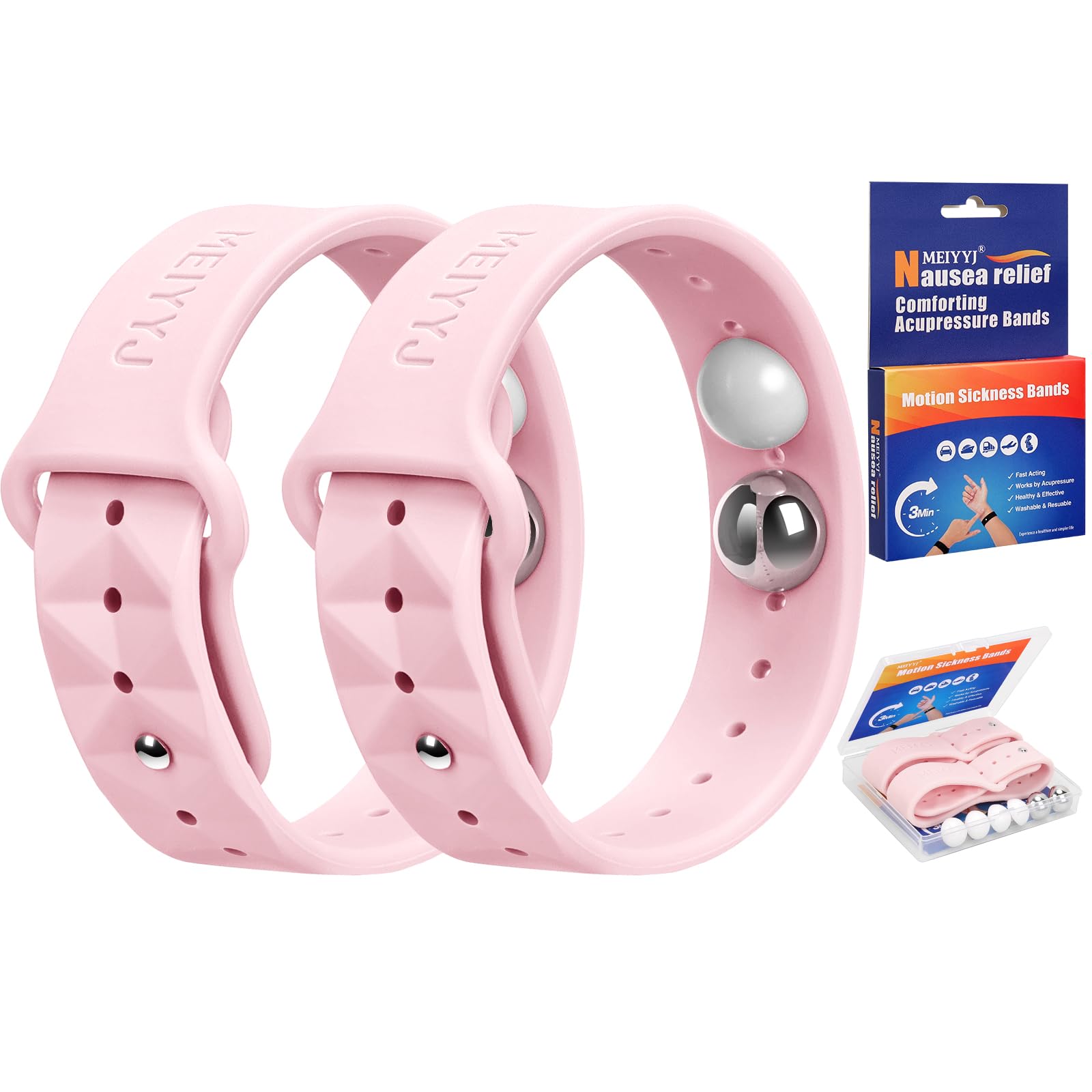 Motion Sickness Bracelets Acupressure Nausea Bands for Adult and Kids — Amazon image 21