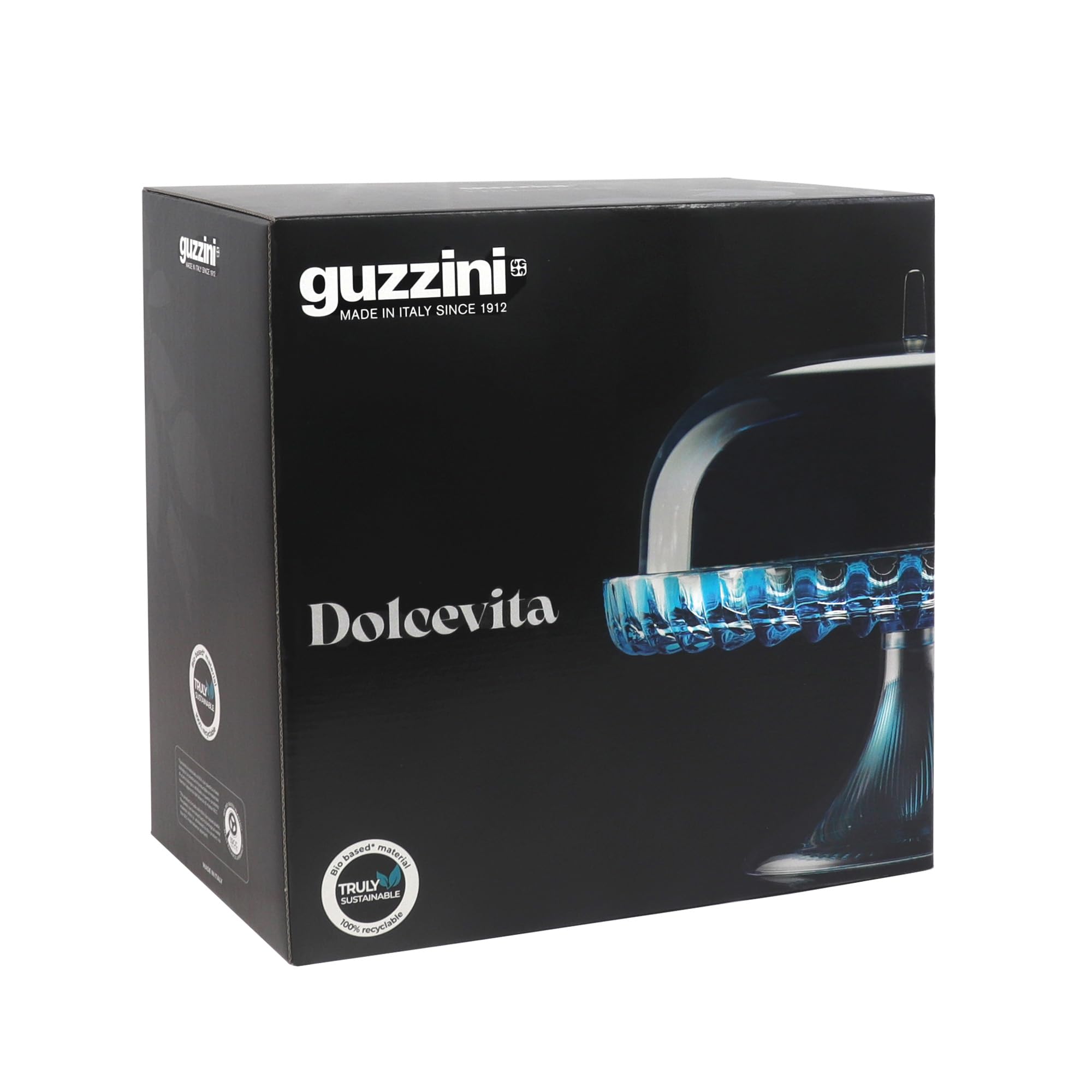 Guzzini - Alzata con campana in bio-based plastic, bianco, Dolcevita