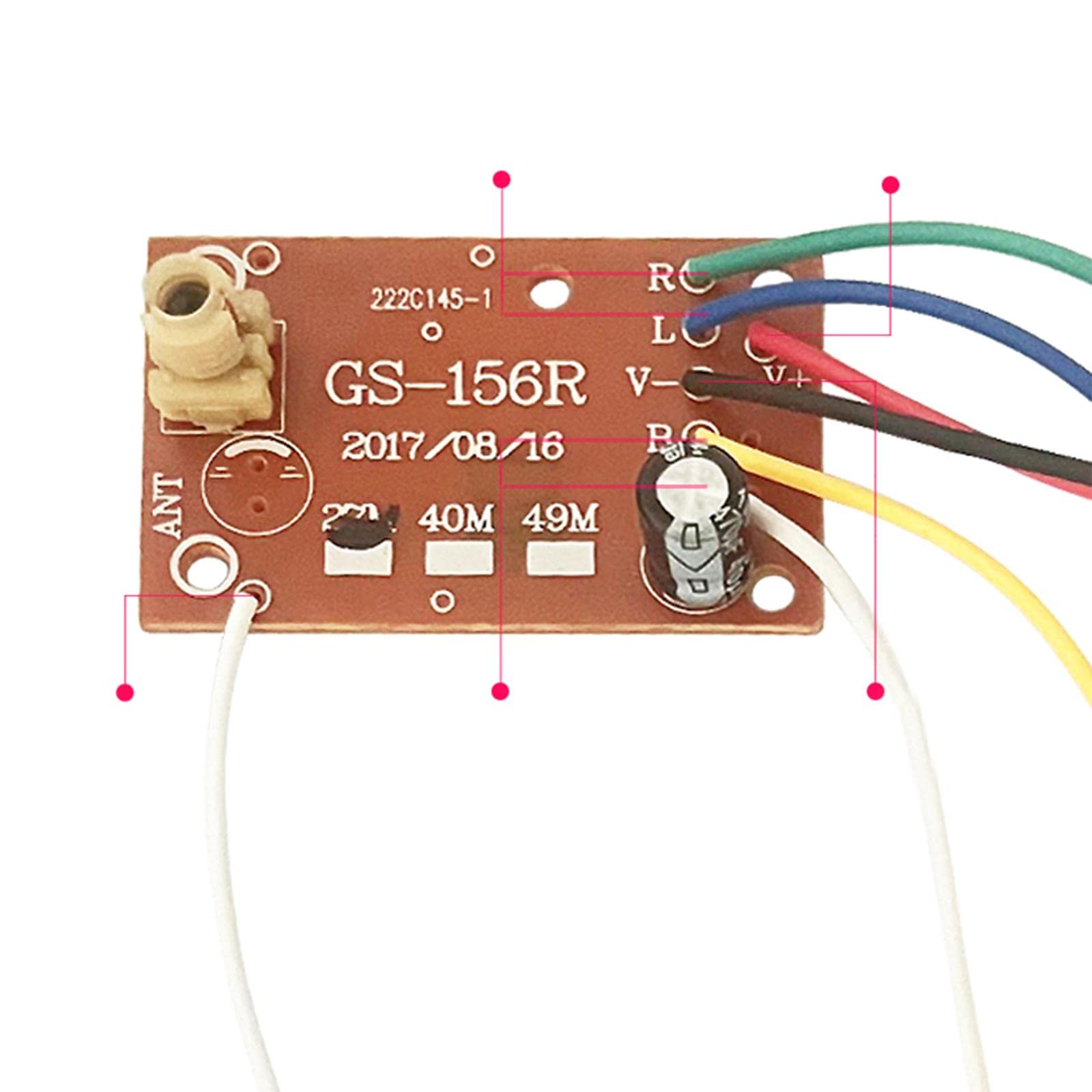 Kit télécommande universel 27MHz/49MHz destiné aux voitures télécommandées, remplace le kit compatible, accessoires RC, contrôle précis, installation facile.
