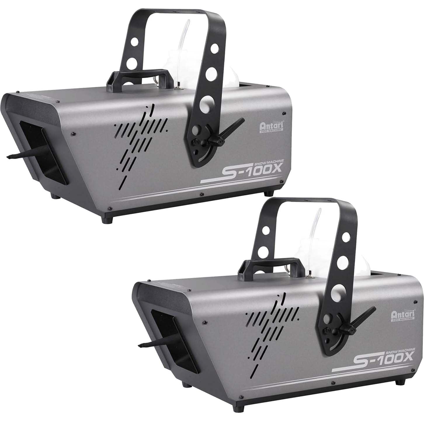 (2) Antari S-100X High Powered Snow Machine Bundle