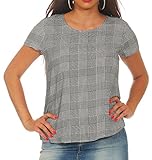 camisas para adolescentes mujeres 2018 Comfortable viscose Only Onlfirst SS Mix Top Noos Wvn Blusa, Multicolor (Cloud Dancer AOP: Prince of Wales), Medium (Talla del Fabricante: 38) para Mujer