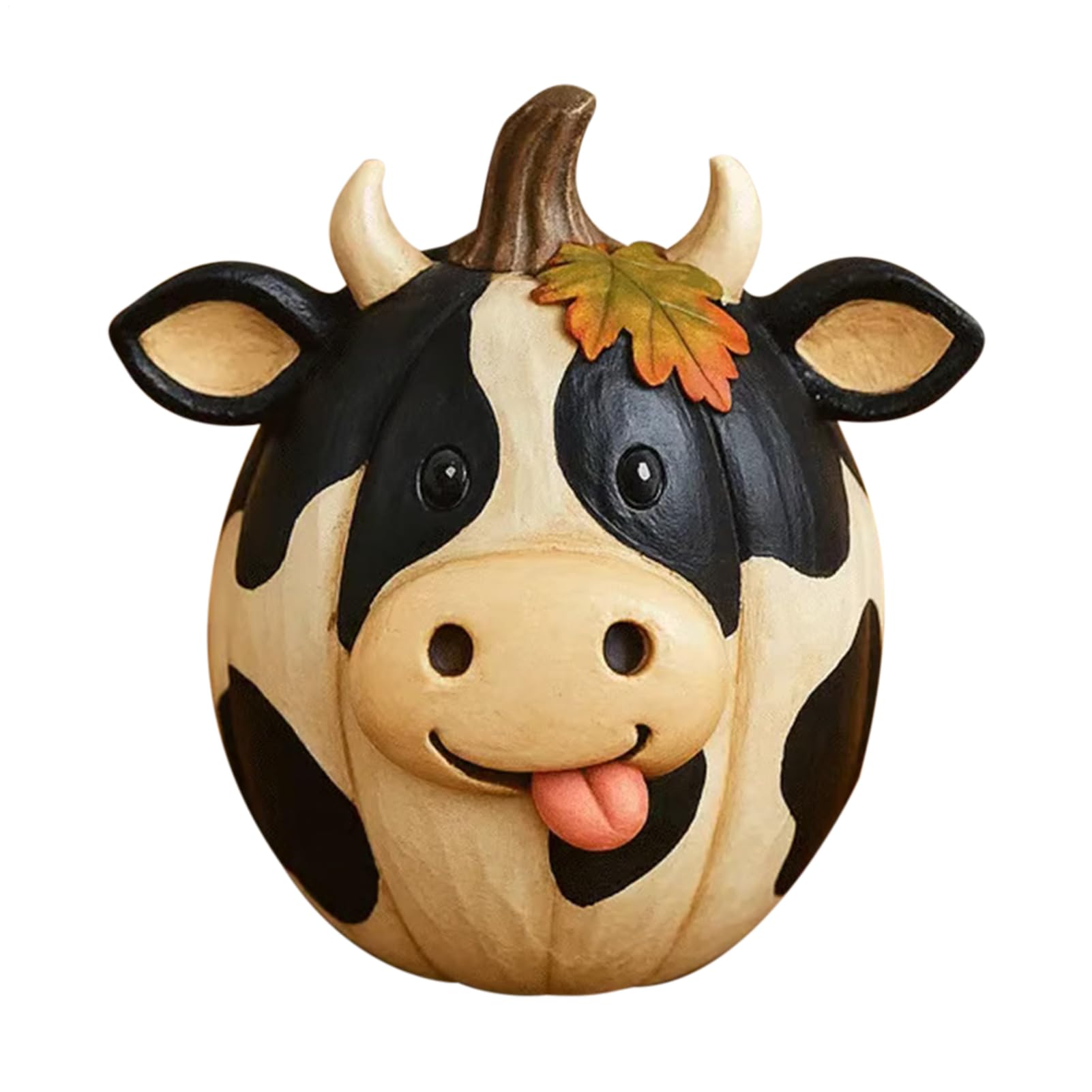 Sculpture en résine de vache et canard pour embellir votre table de Thanksgiving