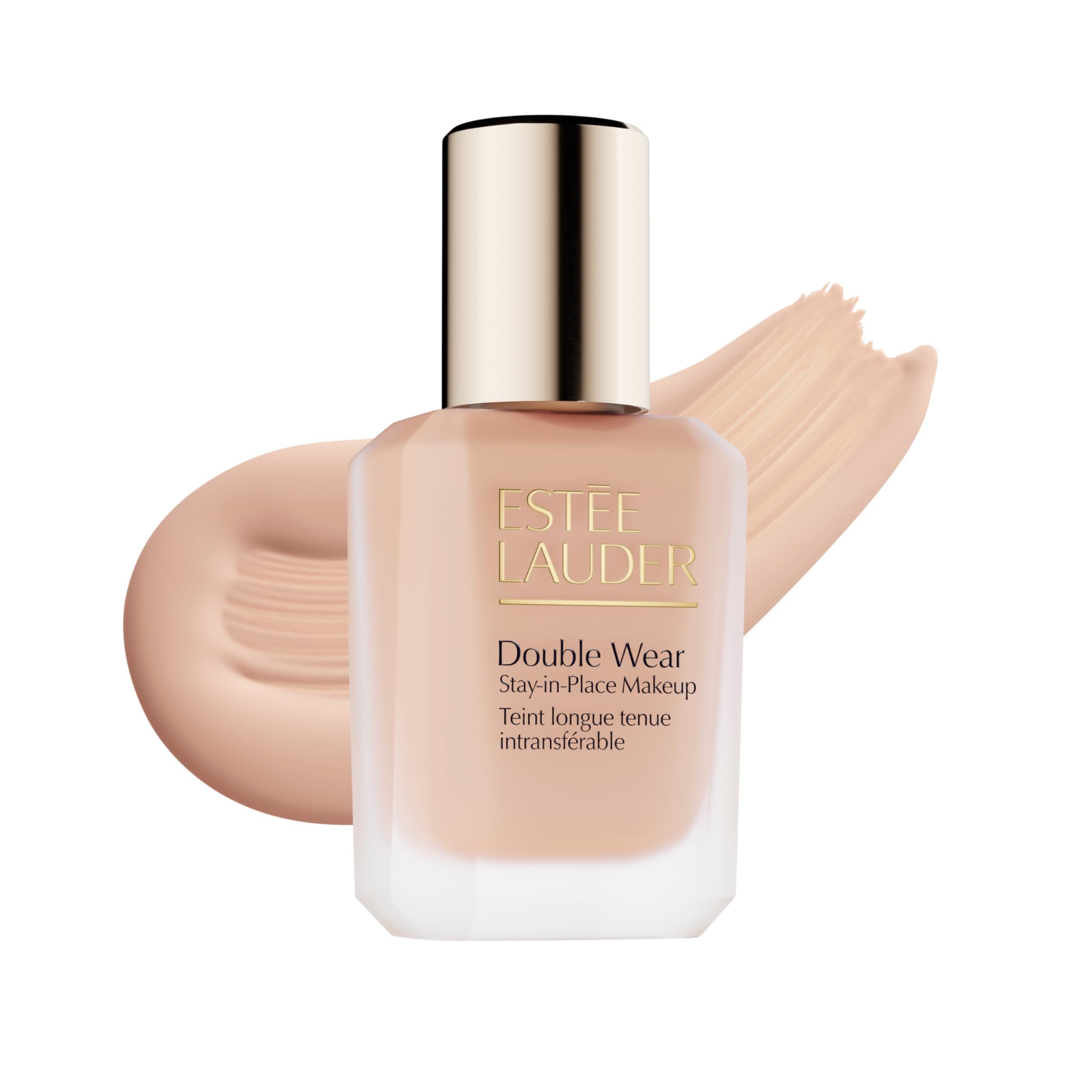 Estée Lauder Double Wear Stay-in-Place Foundation Makeup | 36-Hour Long-Wear Oil-Free Liquid Matte Foundation | Hydrating, Breathable, Buildable | New Formula, 1 Fl Oz, 1N0 Porcelain