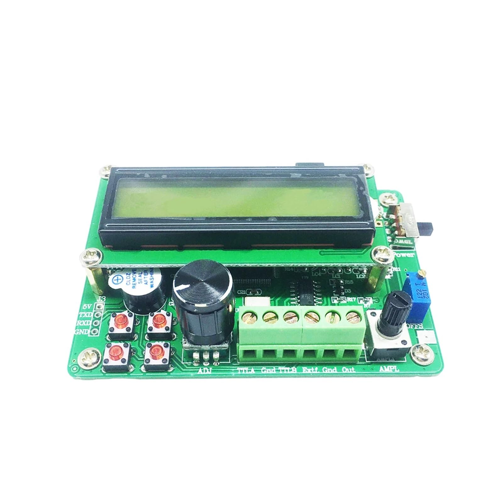 Módulo generador de señales función DDS FY2000S 2M, pantalla LCD 1602, onda sinusoidal, triangular, cuadrada, salida TTL, contador frecuencia barrido
