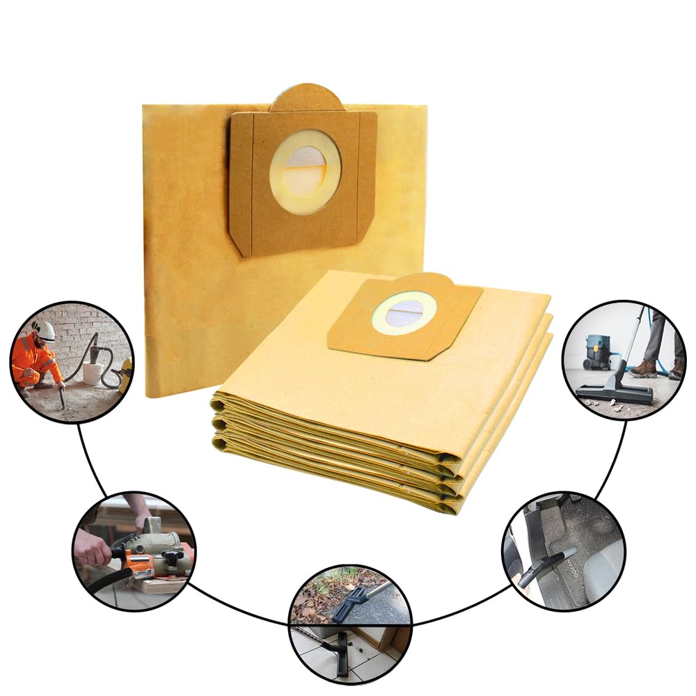 5x Bolsas De Aspiradora Prof. Compatible Con Mistervac Mv 643 S Prof