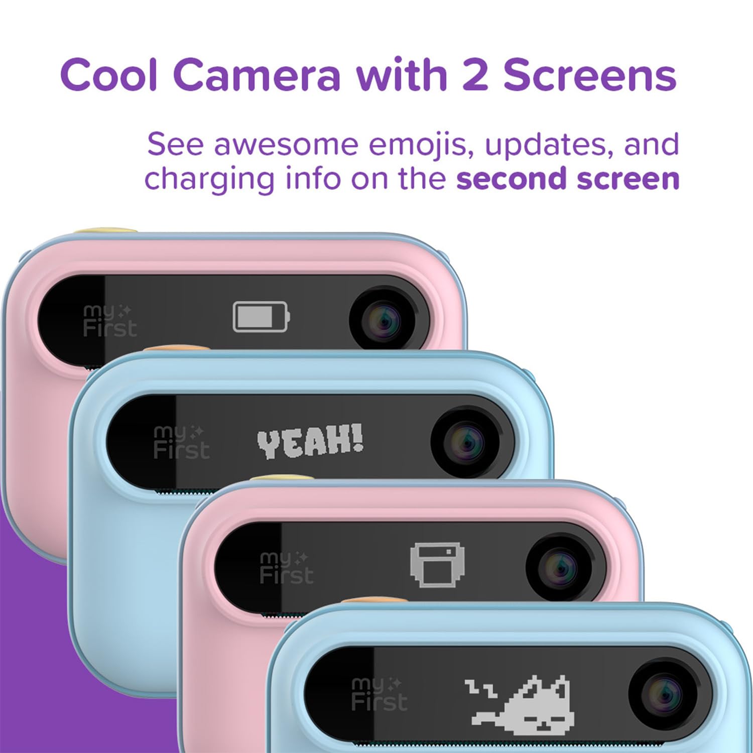 myFirst Insta 20 Appareil photo numérique à impression instantanée pour enfants 16 MP 1080p objectif selfie