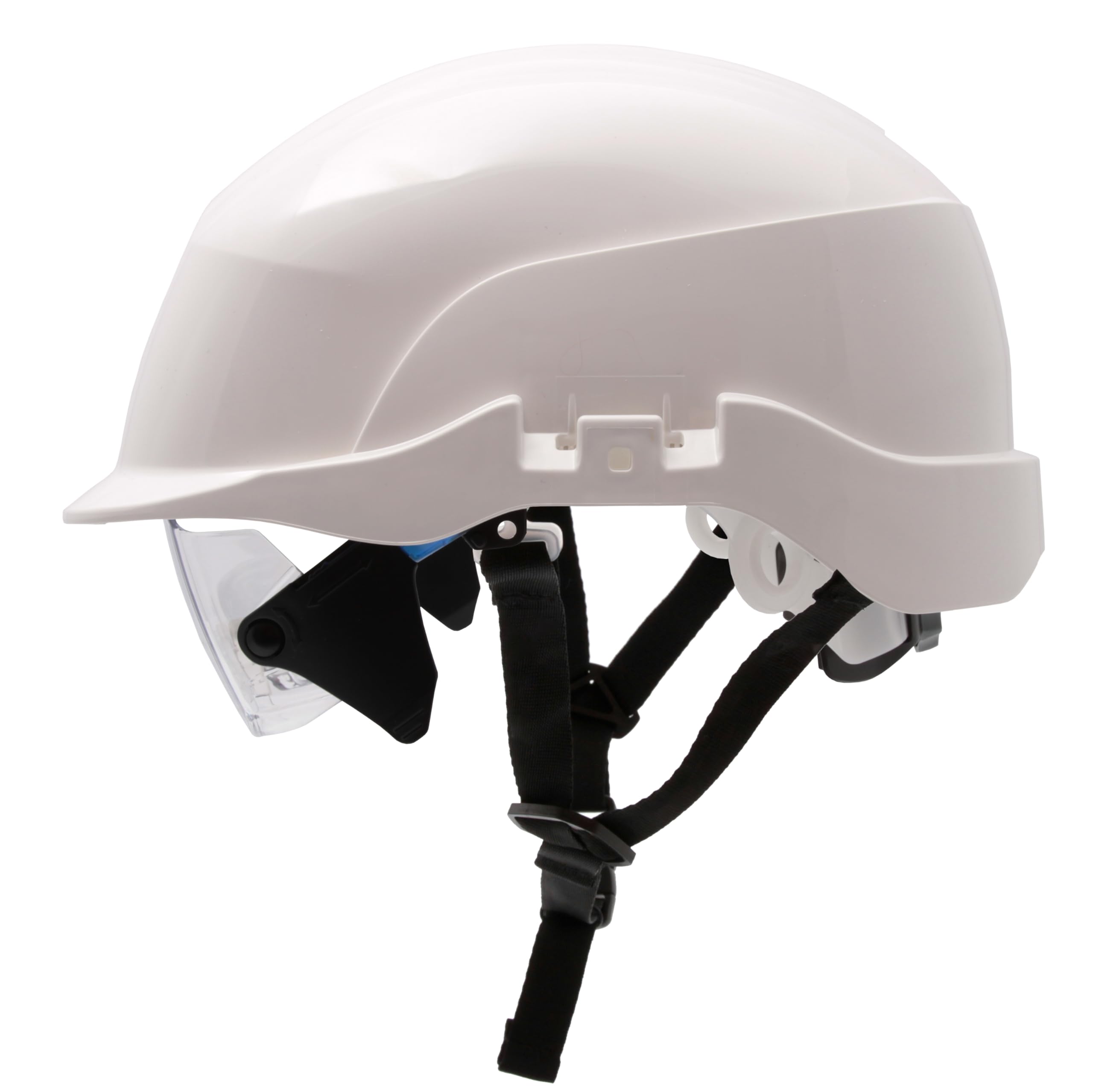 Centurion - Casco di sicurezza con protezione per gli occhi, casco industriale Spectrum Secureplus con occhiali integrati, perfetto se si indossano occhiali da vista durante il lavoro, ventilato