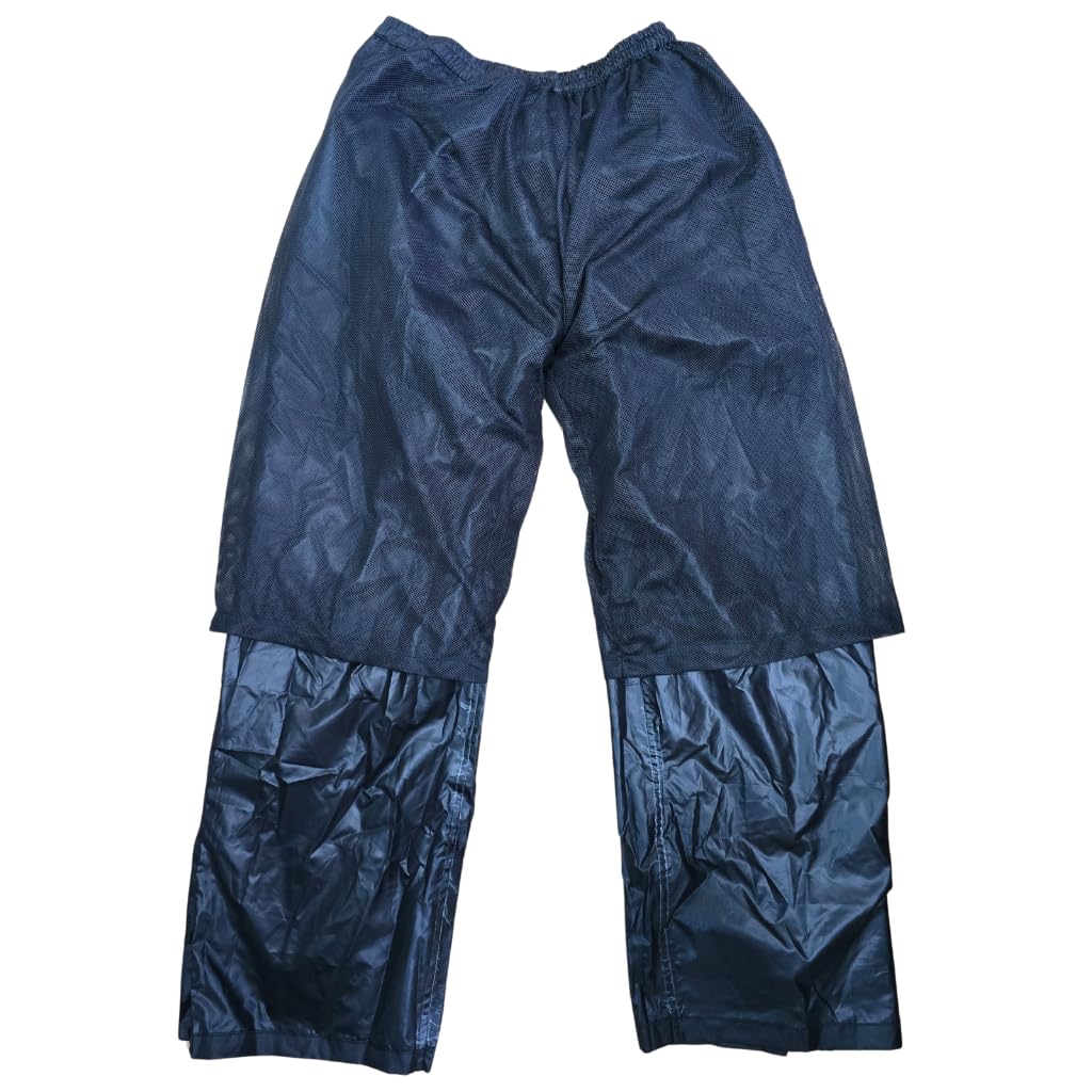 Raida Drymax 15K Waterproof Rain Pant for Motorcycle | Breathable Mesh Lining | Lightweight & Comfortable Fit | Adjustable Waist | Perfect for Monsoon & Long Rides (in, Alpha, XL, Black) - Image 6 thumbnail