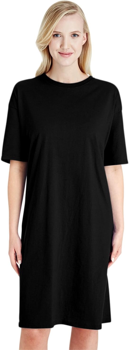 Hanes Women's Wear Around Nightshirt, Black, One Size at Amazon Women’s