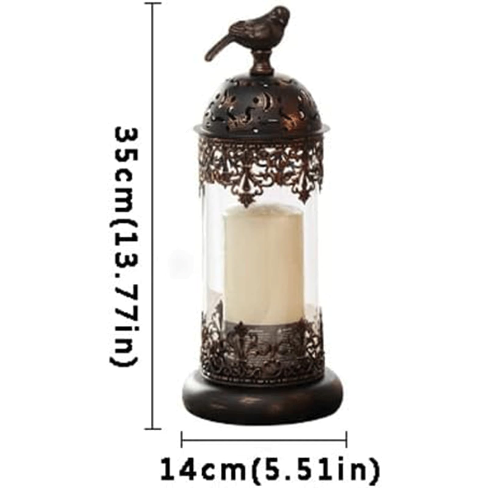 Holle gesneden kandelaar Nordic Retro glazen kandelaar Decoratief middelpunt voor tafelmantel Bruiloft kandelaar