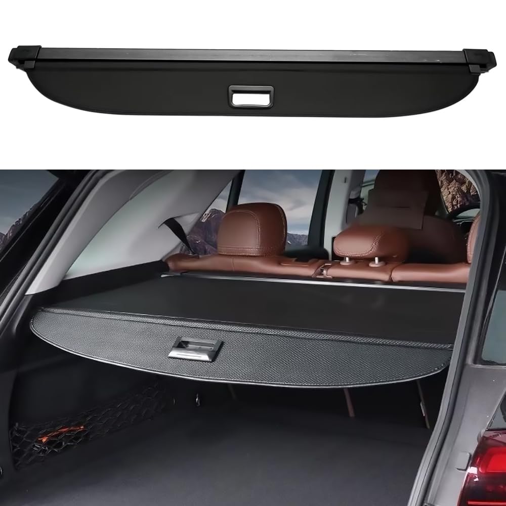QIZUN Parcel Shelf for VW Tiguan L Allspace 2017-2023 MK2, Retractable Car Boot Cover Luggage Security Shade Blind Sun Shield Rear Trunk Organiser