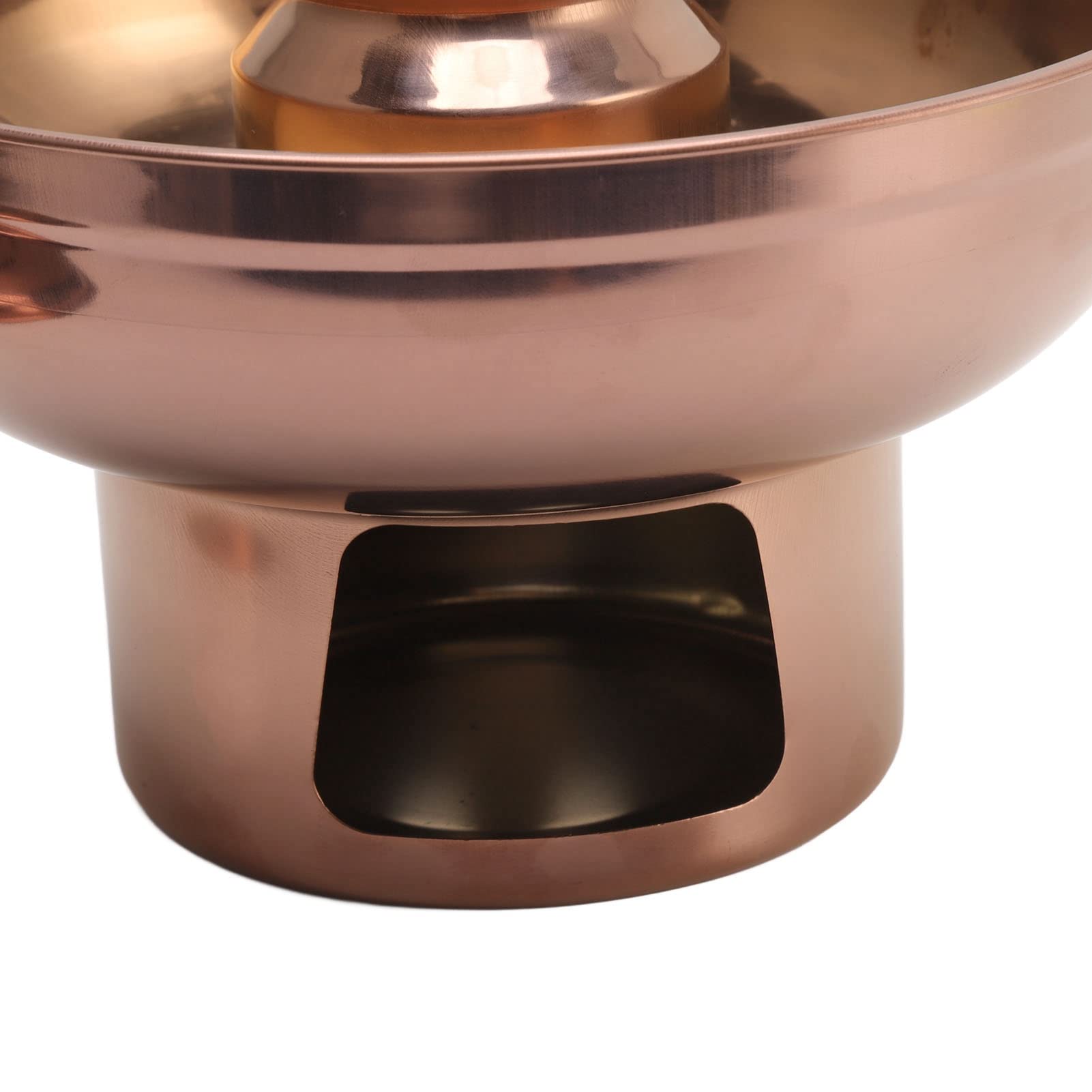 Chinesischer Holzkohle-Eintopf, Kleiner Edelstahl-Eintopf, Chinesisches Fleisch, Fondue, Lamm, Outdoor-Kocher, Milchtee, Eintopf Für Picknick in Der Küche – Roségold