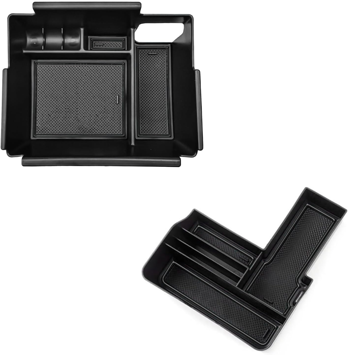 Front Center Console Tray and Console Organizer Tray Compatible with Ford Explorer 2020 2021 2022 2023 2024 Accessories,Compartment Insert Organizer Secondary Storage Box ABS Material (Not Fit
