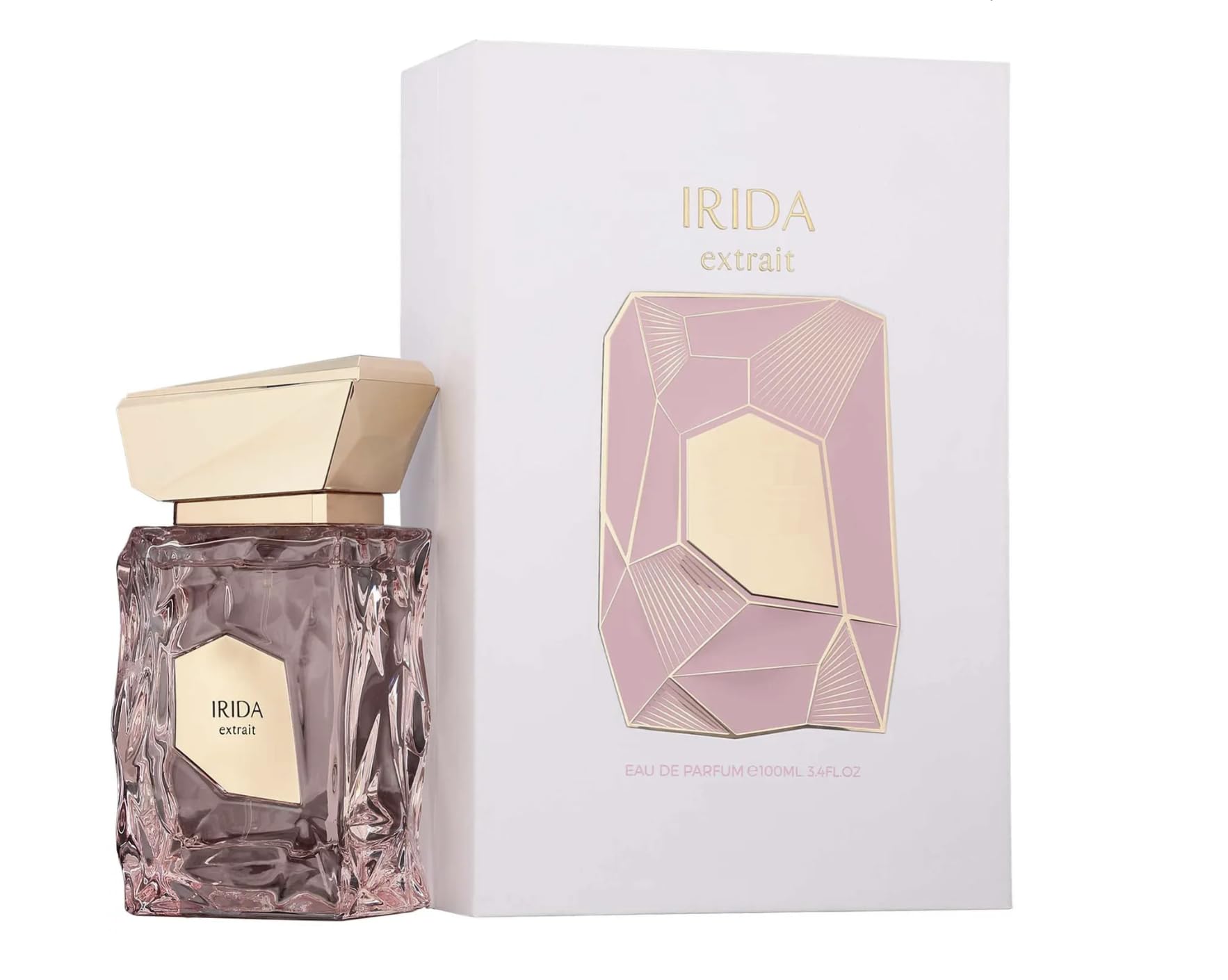 Perfumy Irida Extrait 100 ml, arabskie perfumy o długiej żywotności unisex, w tym 5 ml wielokrotnego napełniania rozpylacz, wyrafinowany zapach z nutami wiśni, jaśminu i bursztynu (Irida Extrait)