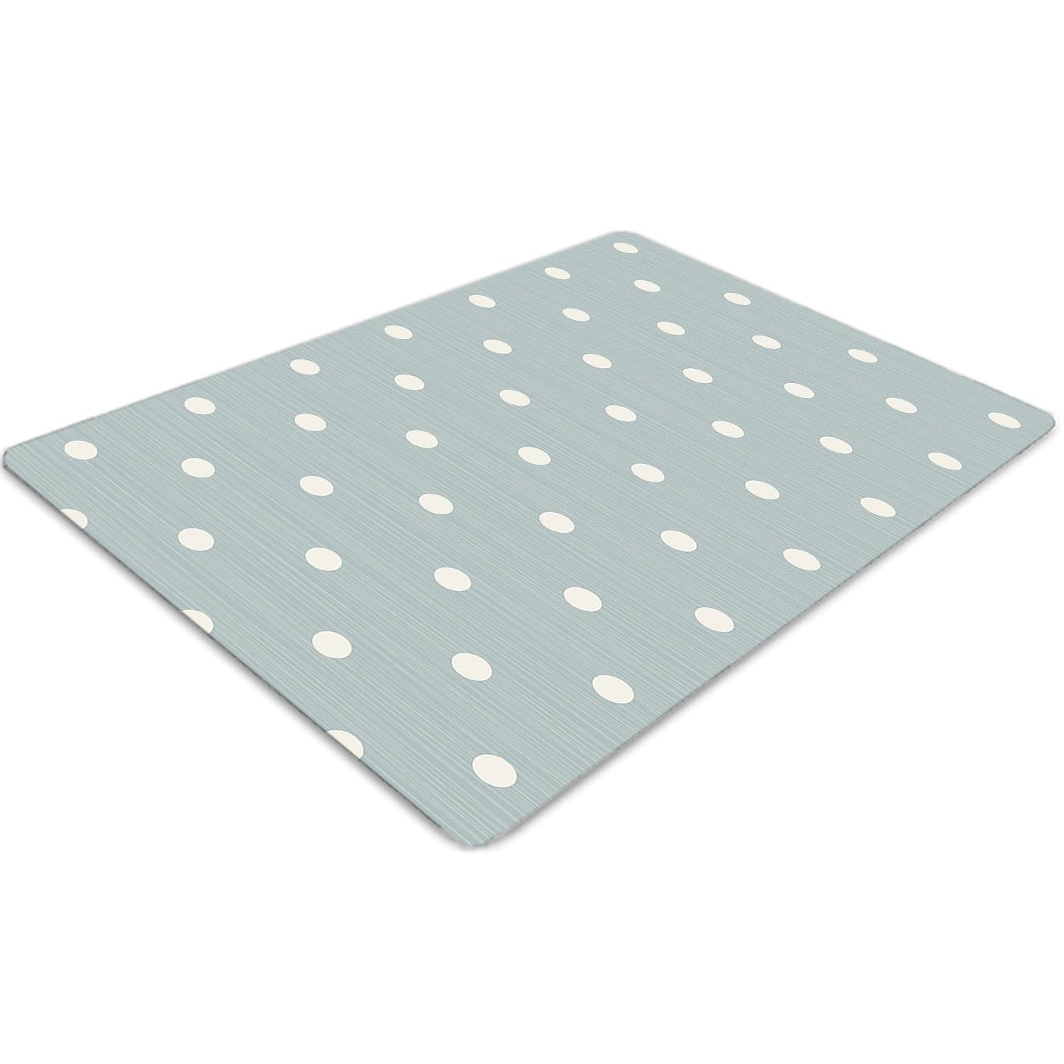 Tapis pour protection 140x100 cm en PVC imperméable à pois blancs
