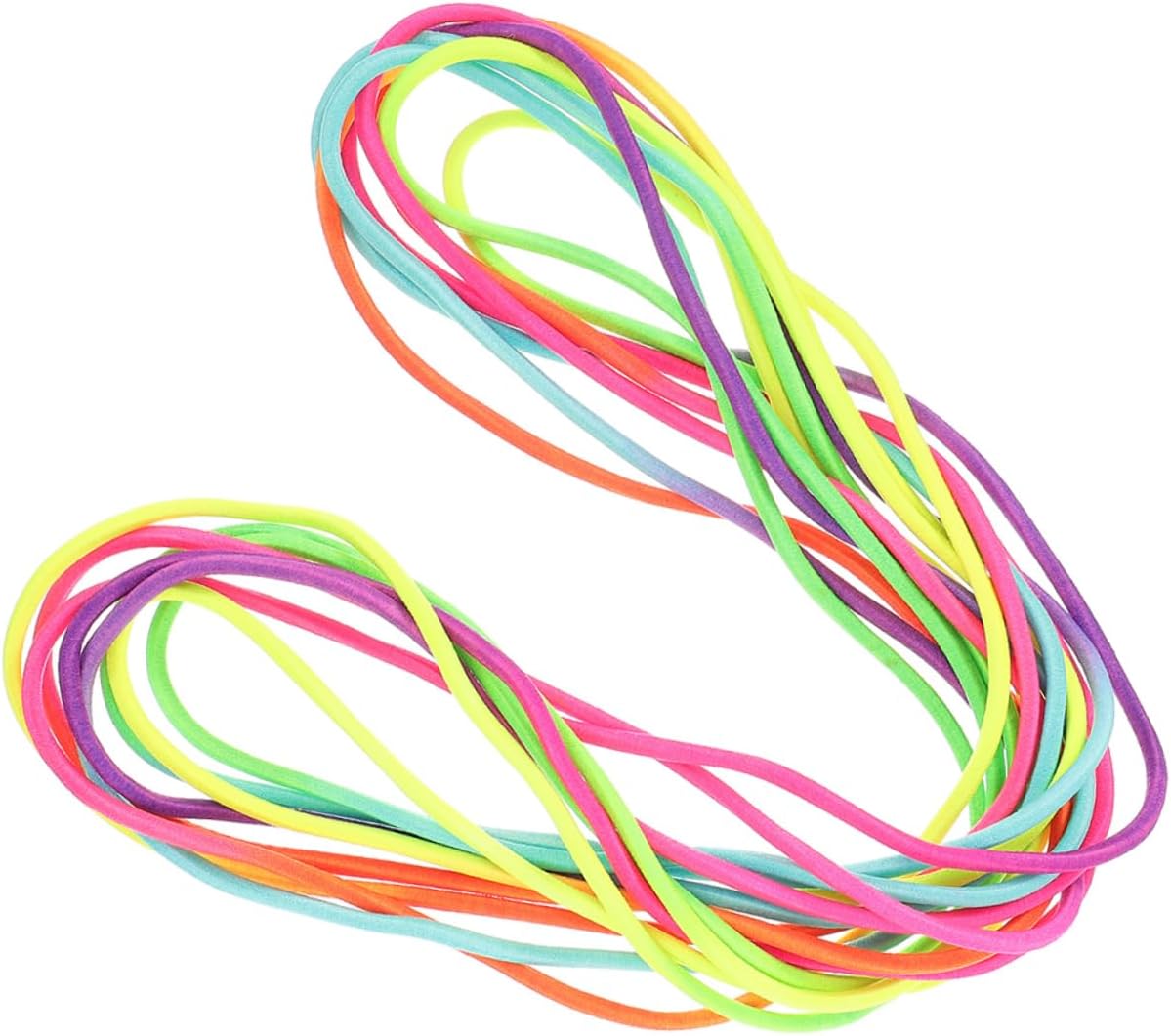 Multifunctional Skipping Rope Rainbow Elastic Band Portable Outdoor Exercise for Adults Fitness Fun Playground Game