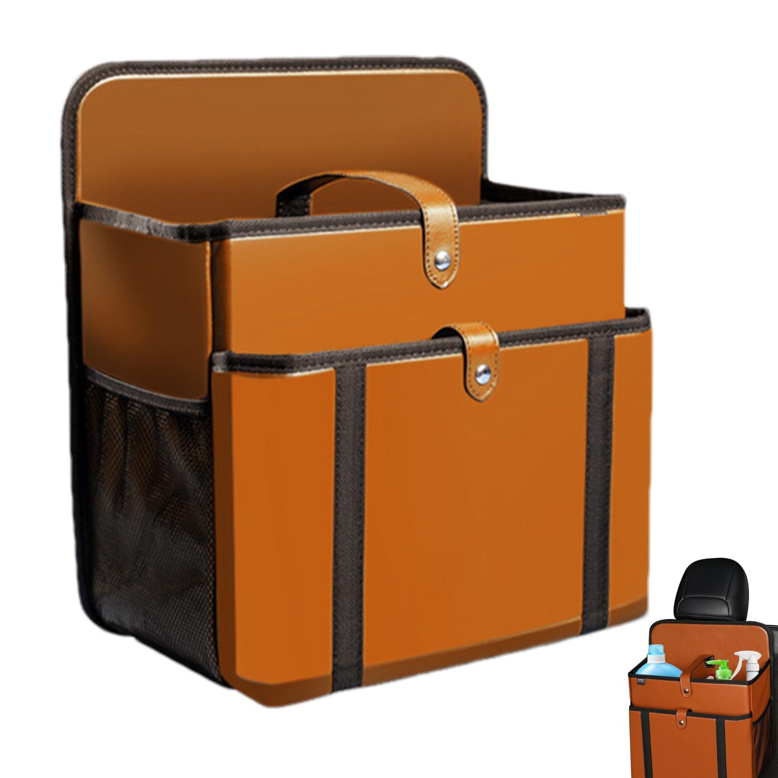 Organizzatore Auto Per Sedile Posteriore Portaoggetti di Grande Capacità | Box di Archiviazione Multifunzionale per Sedile Auto Per SUV Camion Veicolo Viaggi Stradali Campeggio Spostamenti Quotidi