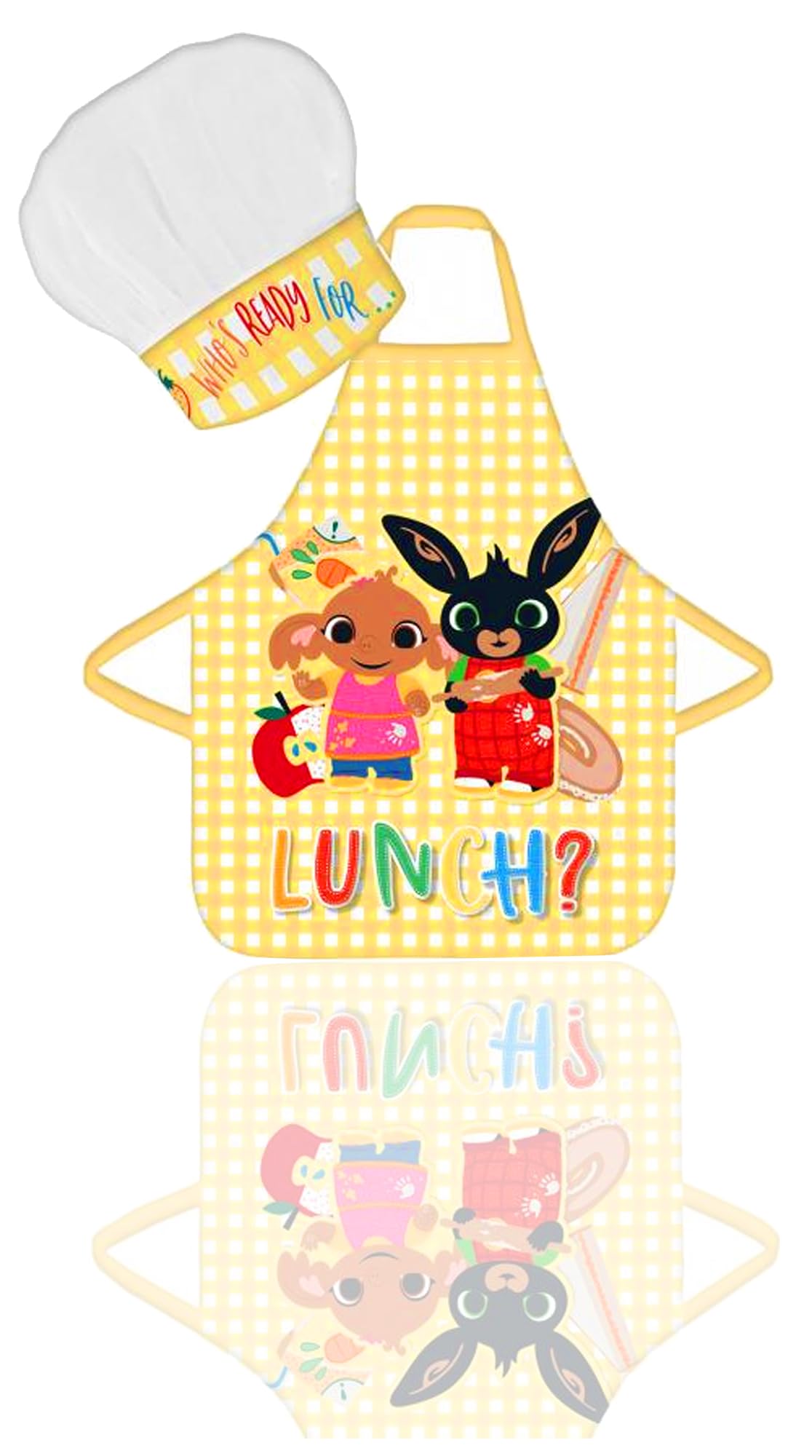 Bing Children Apron Set, Bunny Chef Cooking Baking Apron Set, Official Licensed