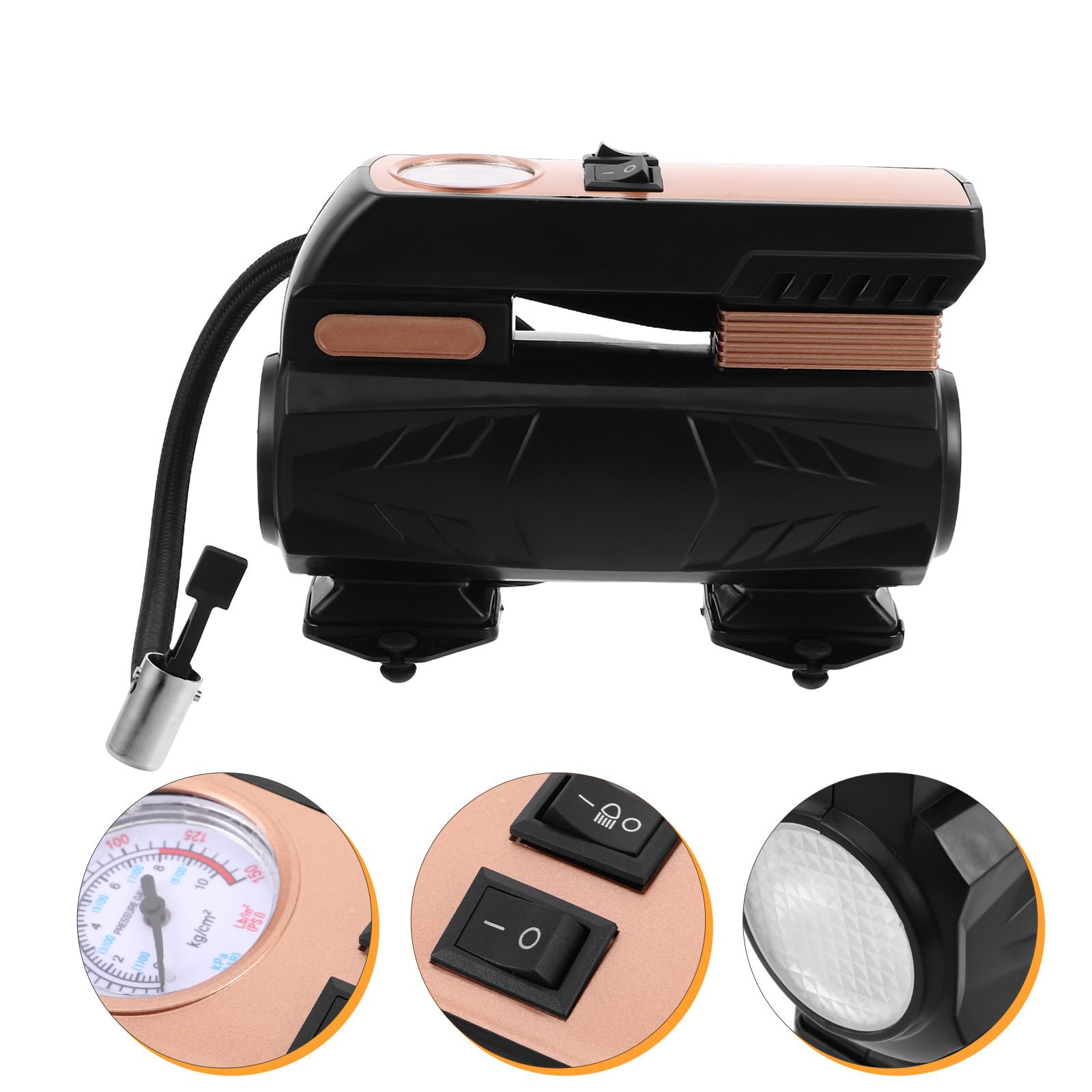 Compressore Portatile 12v per Auto, Gonfiaggio Automatico D'emergenza