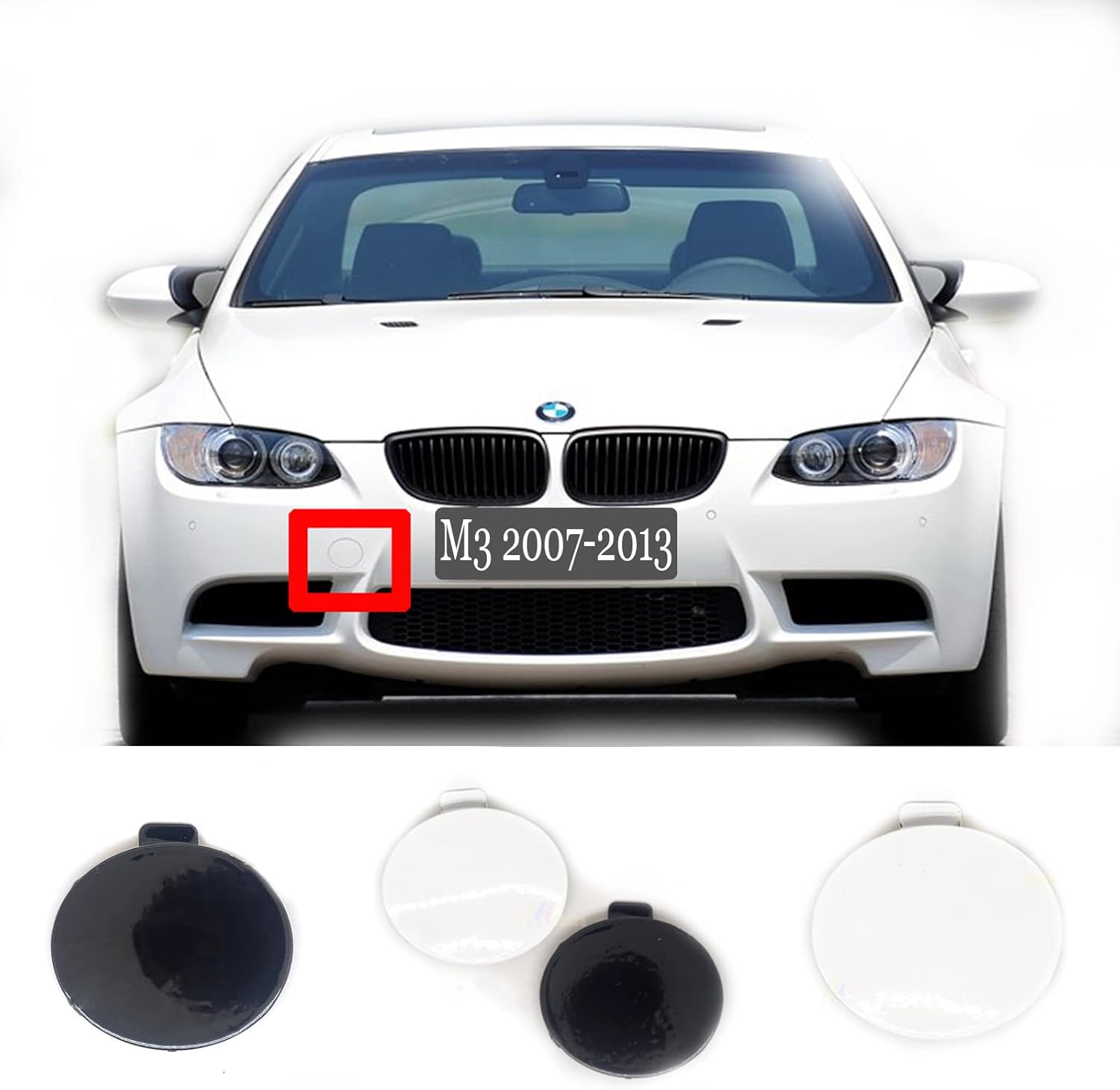 3m Crochet Cache Crochet De Pare-chocs Avant Pour BMW Serie 3 E92/E93 (Coupe Crochet 3m