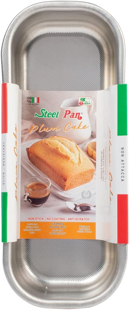 steel pan Nonstick Plumcake Stainless Steel 18/10 30 x 11 cm