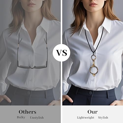 Miniatura 5 de LUFF Collar de lectura de gafas de alta definición portátil tipo cuello colgante para hombres mujeres