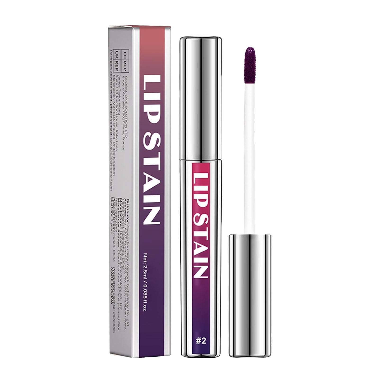 Lip Liner Peel Off Lip Stain Long Lasting Lip Stain Peel Off Transfer-proof Highly Pigmented Color Lip Liner Stain (02, One Size)