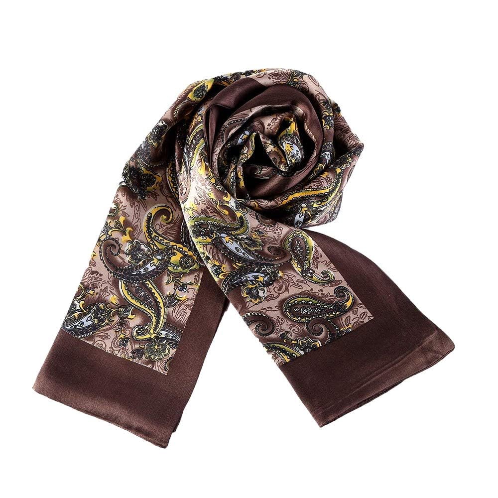Foulard en Soie Vintage pour Homme, 100% Pure, Motif Classique, Double Couche, imprimé Gentleman