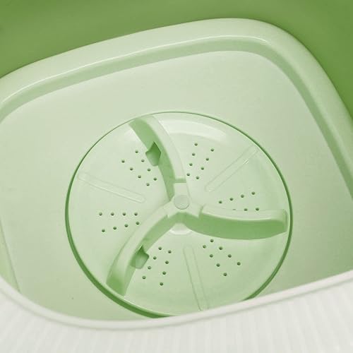 Miniatura 7 de Mini lavadora portátil, lavadora de cubo plegable, cubo plegable ligero con secado suave y tubo de drenaje para ropa interior, ropa de bebé, para