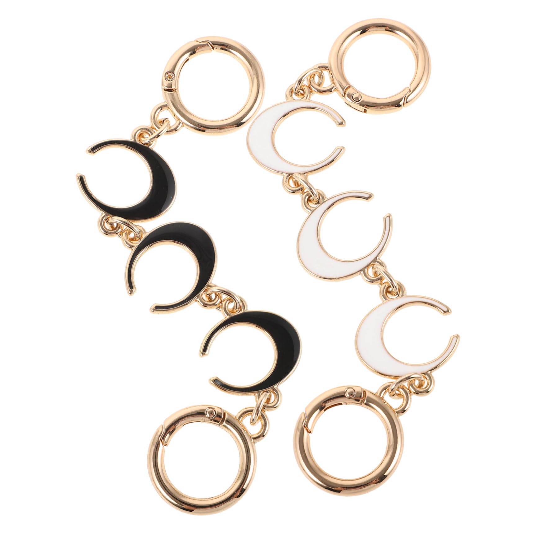 Tofficu 3 Series Cadena Extensora De Correa Para Bolso Negro Ligera Y Práctica Compatible Con Bandolera Y Bolso De Hombro Extensor Para Correas Cruzadas Hombro 2 Piezas X 3
