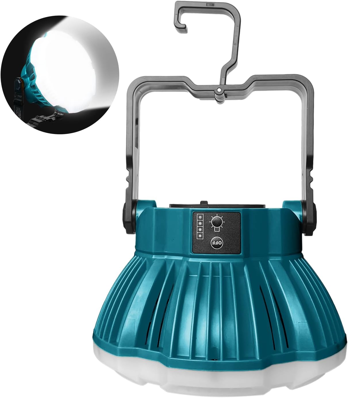 18V LED Camping Lantern for Makita 18V LXT Battery, 24W LED Work Light for Emergency and Hurricane,Camping, Hiking, Fishing（Battery Not Included）