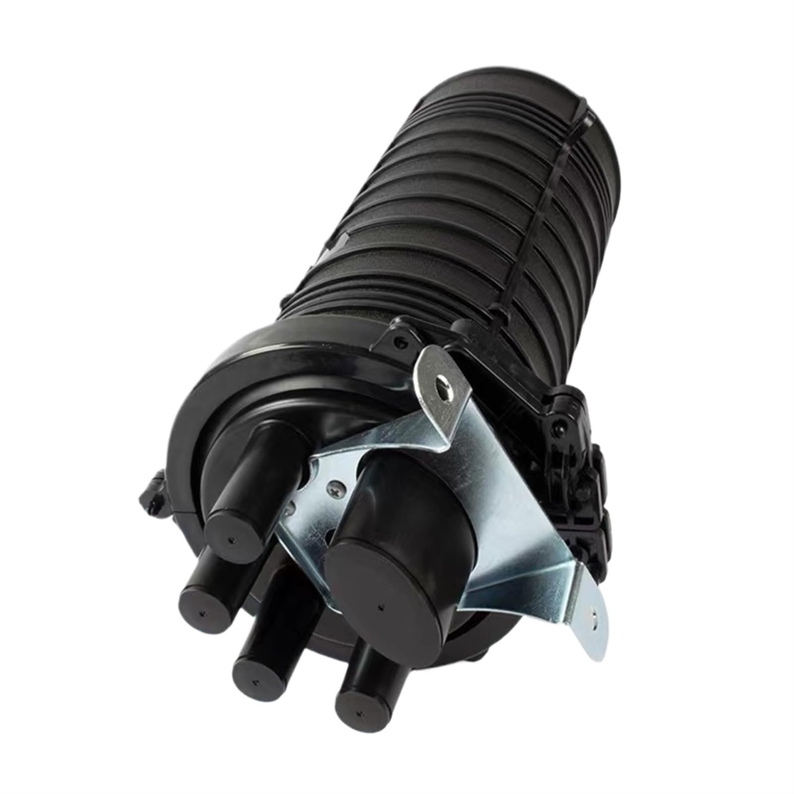 Caja de Empalme de Cable óptico Vertical de 1 Entrada y 4 Salidas de 48 a 144 núcleos, Compatible con Caja de Empalme de Fibra óptica de Paquete de Empalme termorretráctil(144 Core)