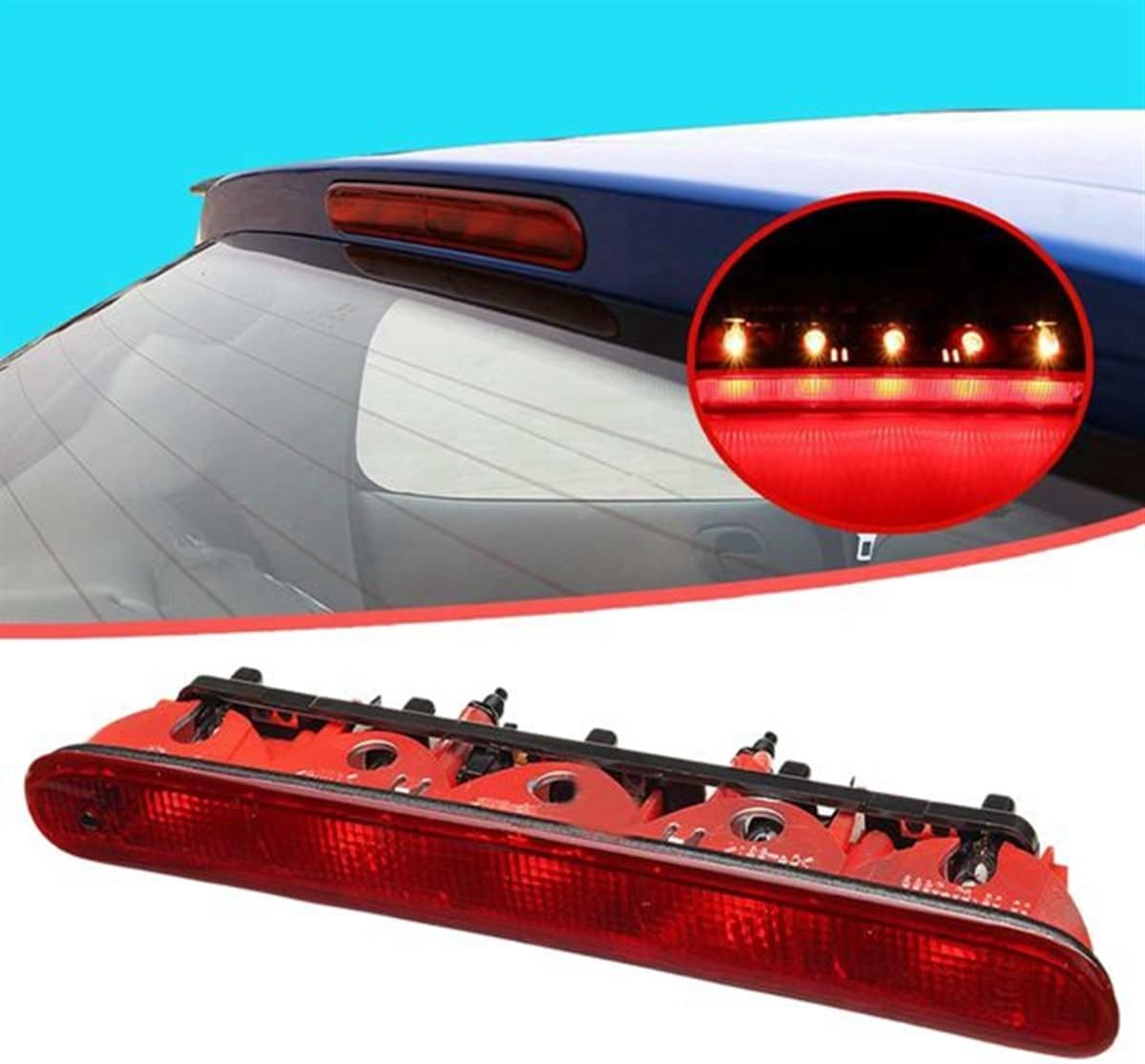 Car Rear Third Brake Light Stop Lamp Tail Light High Mount Brake Light For Citroen C2 6351EL 6350K5 Third Brake Lights