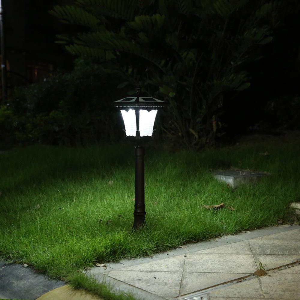 Solarna Lampa Trawnikowa Zewnętrzna Wodoodporna Ip55 Lampa Ogrodowa Złota Aluminiowa Trawa Antykorozyjna Kolumna Słup Lampy Zewnętrzny Słupek Latarnia Dekoracja