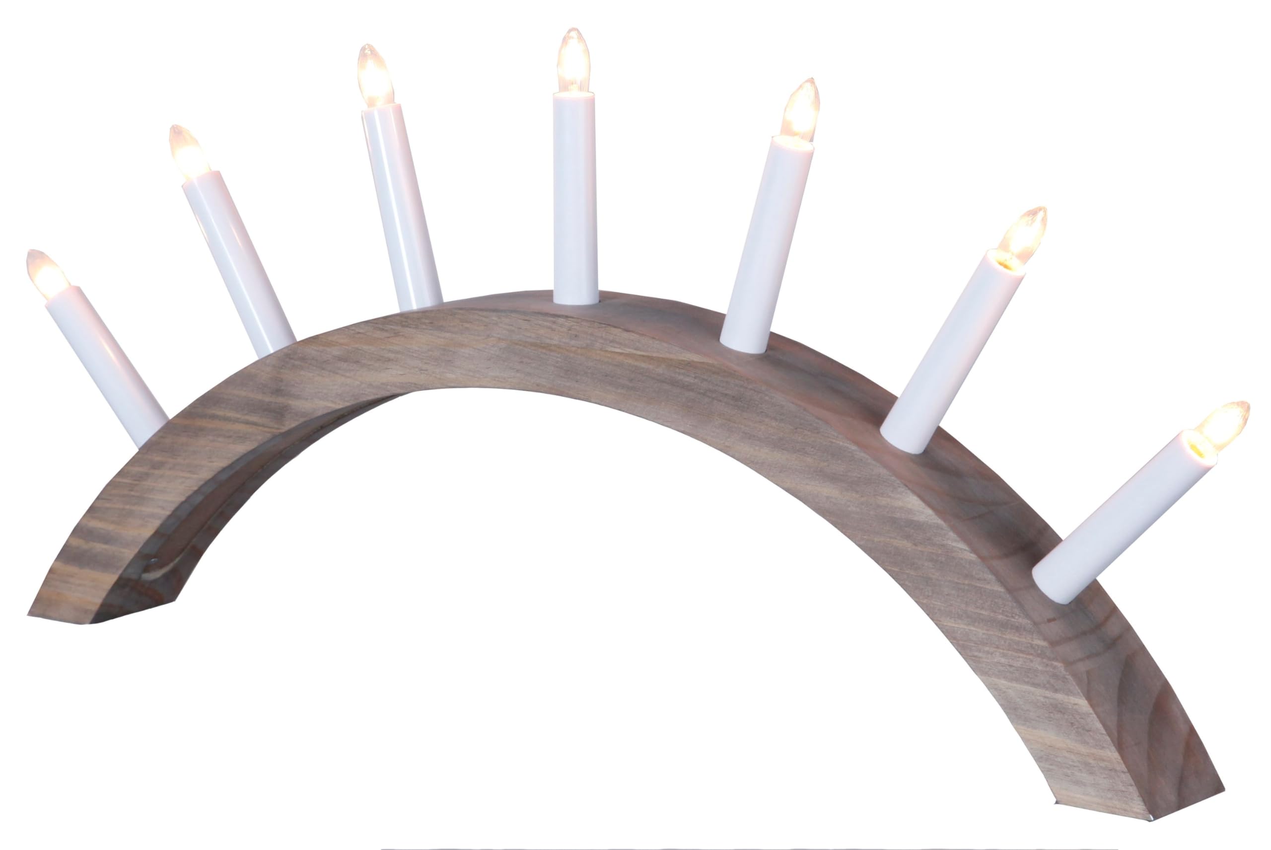 Fensterleuchter "Aura", 7-flammig Material: Holz, Farbe natur, ca.29 cm x 62 cm