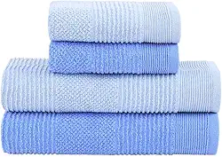 Jogo de Toalhas Buddemeyer Maya Extra Soft Banho Azul/Azul 4 peças