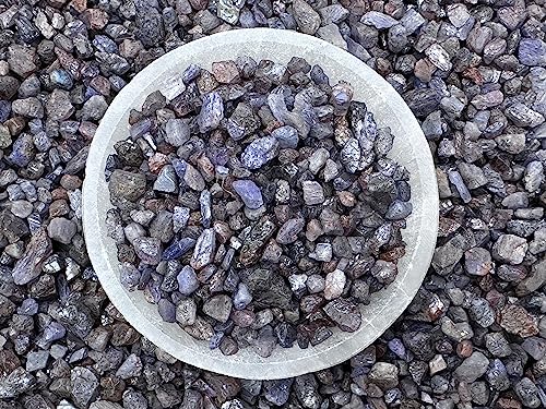 Image of GAF TREASURES 2 oz Lot Natural Semi Tumbled Gemstone Chips, Crushed Mini Crystals, Undrilled Crystal Chips (Sapphire)