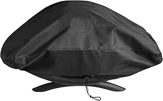 Denmay 7111 Housse de Gril Protection imperméable en Polyester 600D pour Barbecue Weber Q200, Q220, Q240, Q260, Q2000, Q2400(Ne Convient Pas pour Weber Q2200),Anti-UV