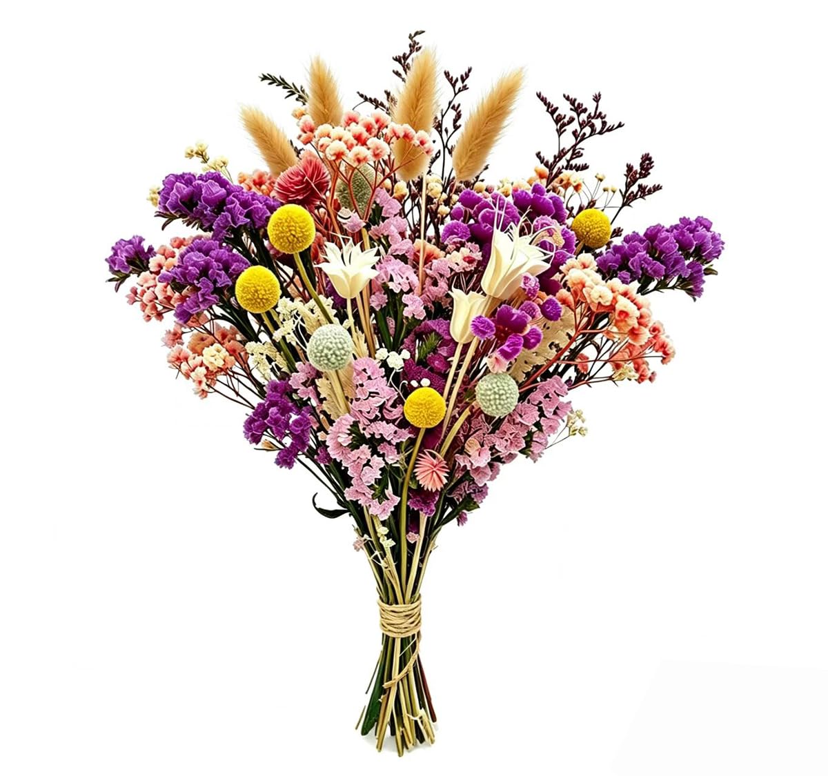 bouquet 39 pièces fleurs séchées
