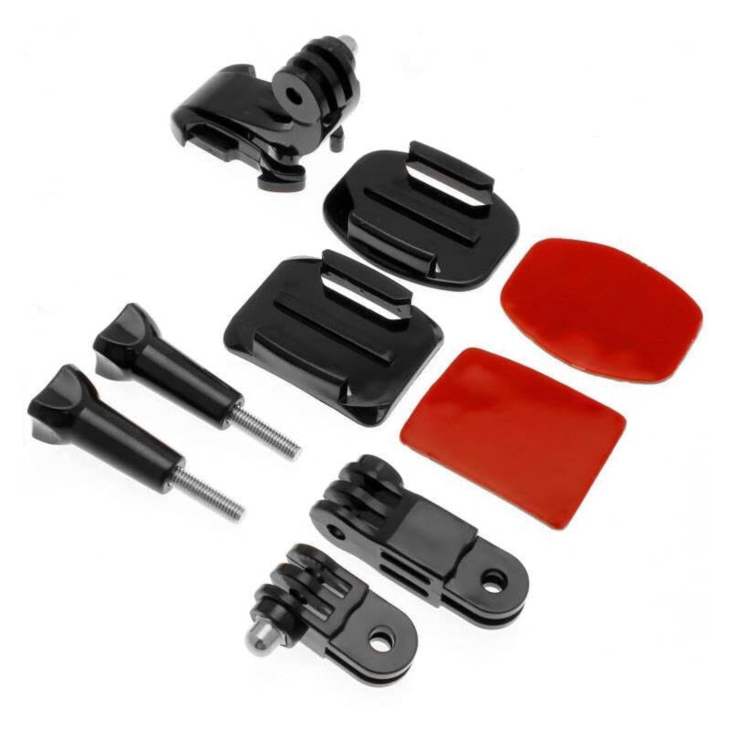 O Ozone Helmet Front Mount Accessories Kit Compatible with GoPro Hero 13 12 11 10 9 8 7 3+ 3 Yi SJCAM and Other Action Camera |Helmet Adhesive Sticky Mounts Extension Accessories