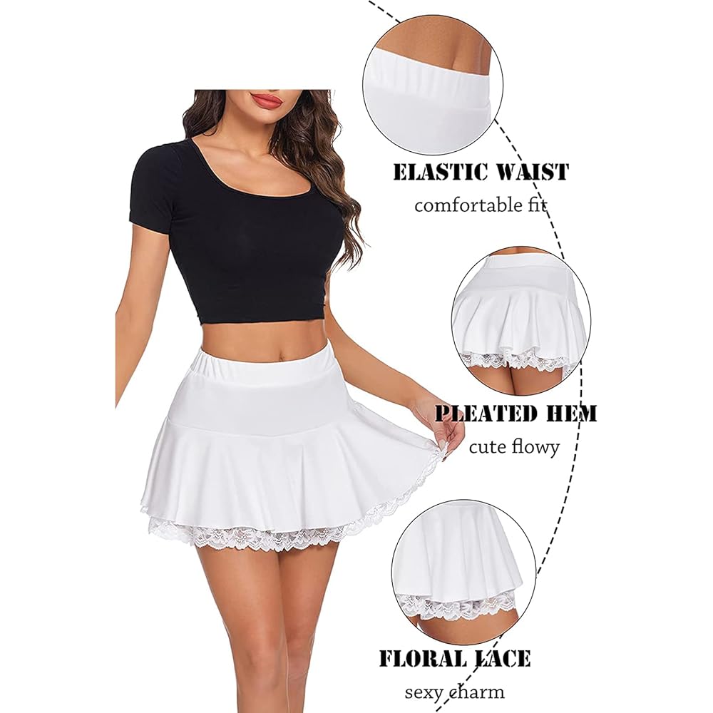 AND Garter mini skirt white Mサイズ　andwang AND Garter mini skirt (white)