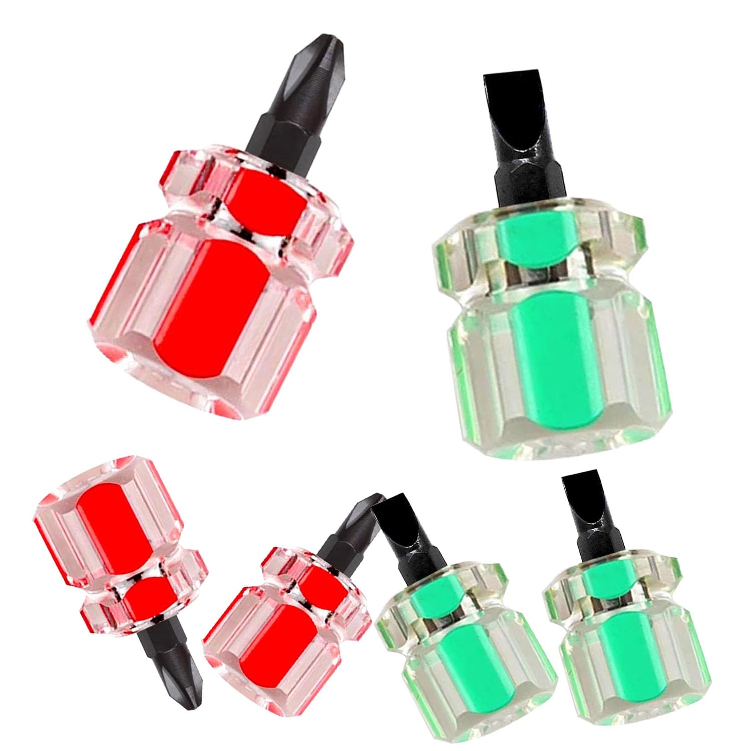 6 Pcs Sewing Machine Screwdriver Ultra Short Screwdriver Tool, Mini Stubby Sewing Machine Repair Screwdriver Ultra Short Flat Head