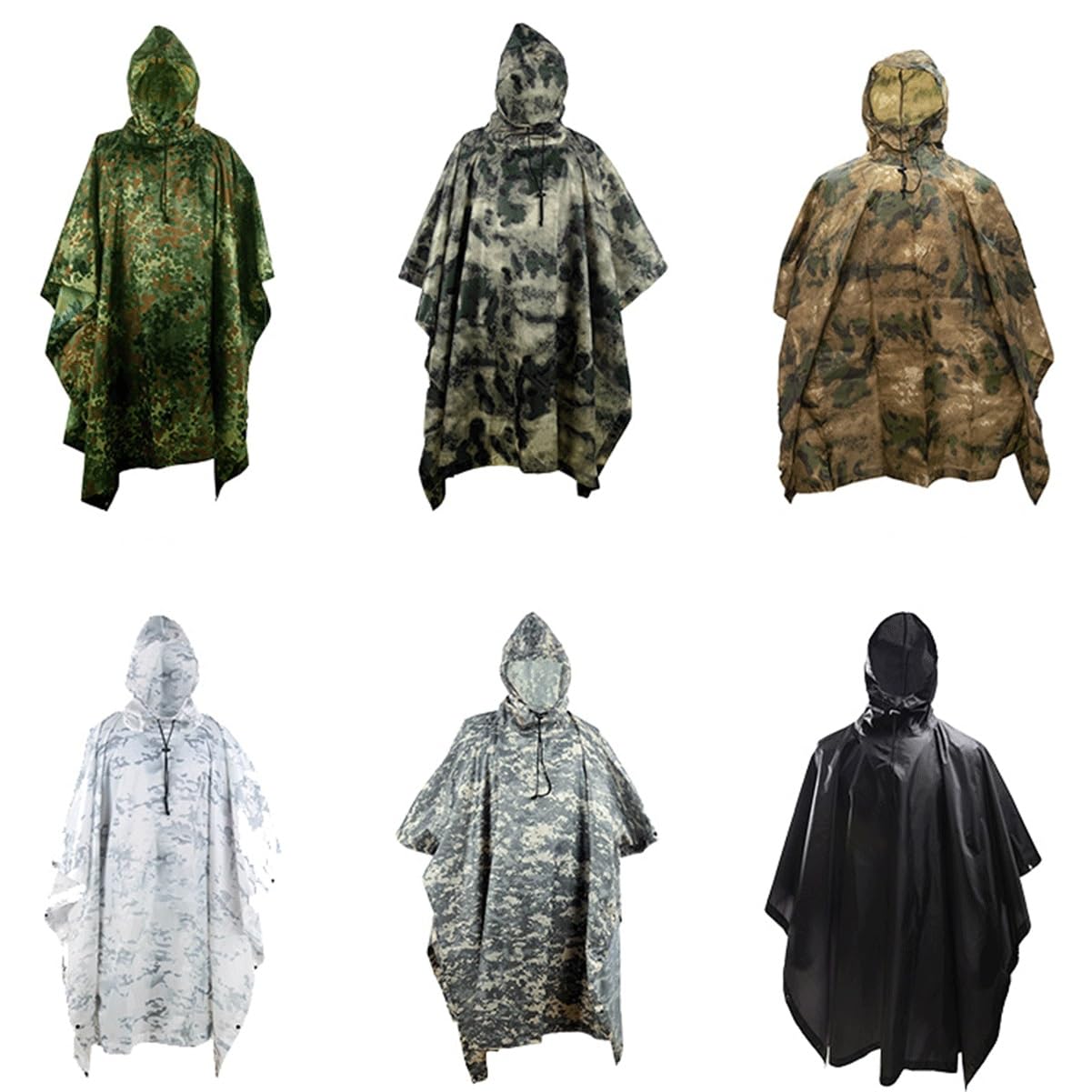 Poncho, Turystyczne Ponczo Przeciwdeszczowe, Płaszcz Przeciwdeszczowy Z Kapturem, Peleryna Przeciwdeszczowa, Sweter W Kamuflażu, Sportowa Peleryna Przeciwdeszczowa/#4
