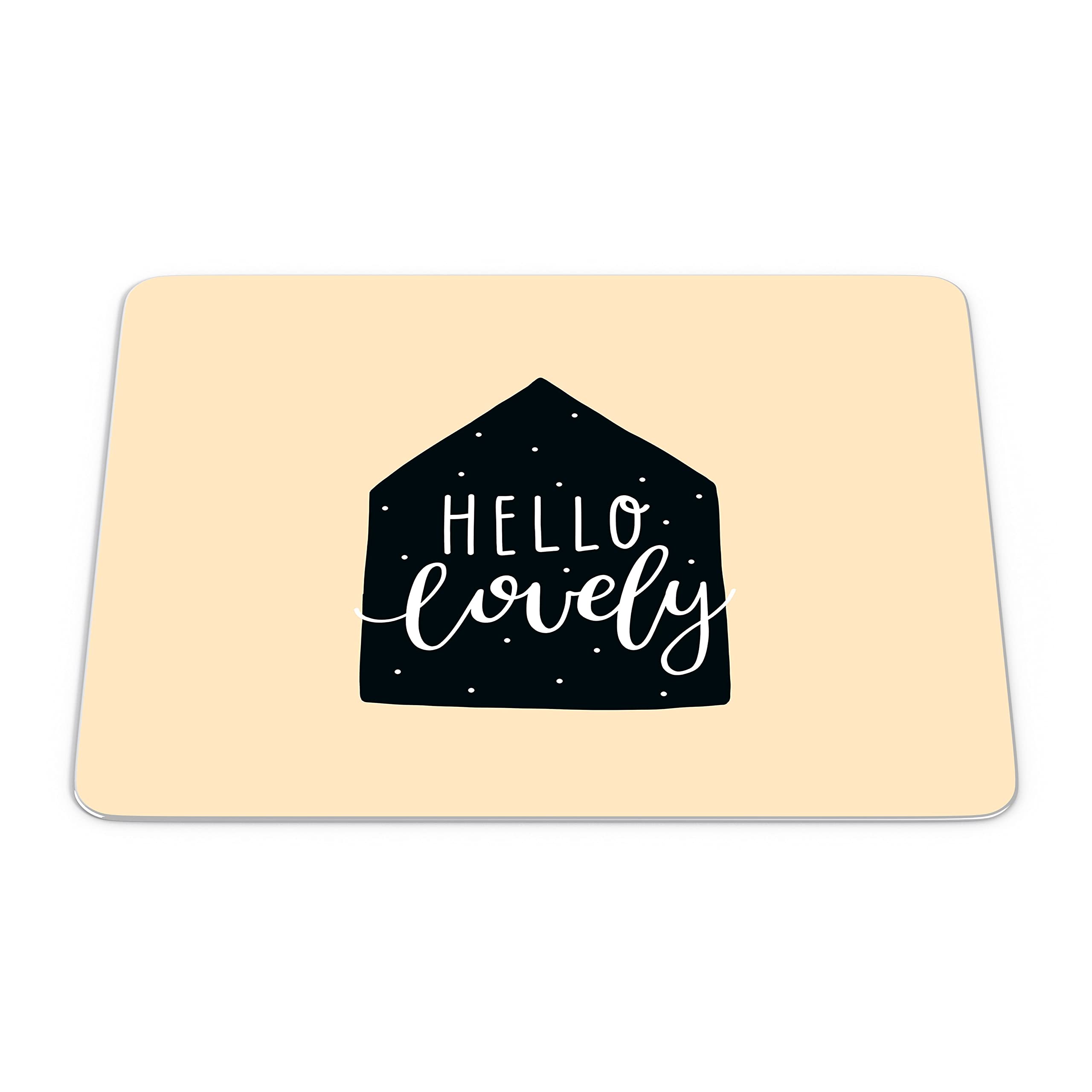 Bonamaison, Rectangle Pop Art Digital Printed Mouse Pad, Non-Slip Base, for Office and Home, Size: 22 x 18 cm