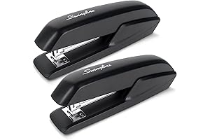 Swingline Standard Stapler, 20-Sheet Capacity, Eco-Friendly, Jam-Free, 2-Pack, Black