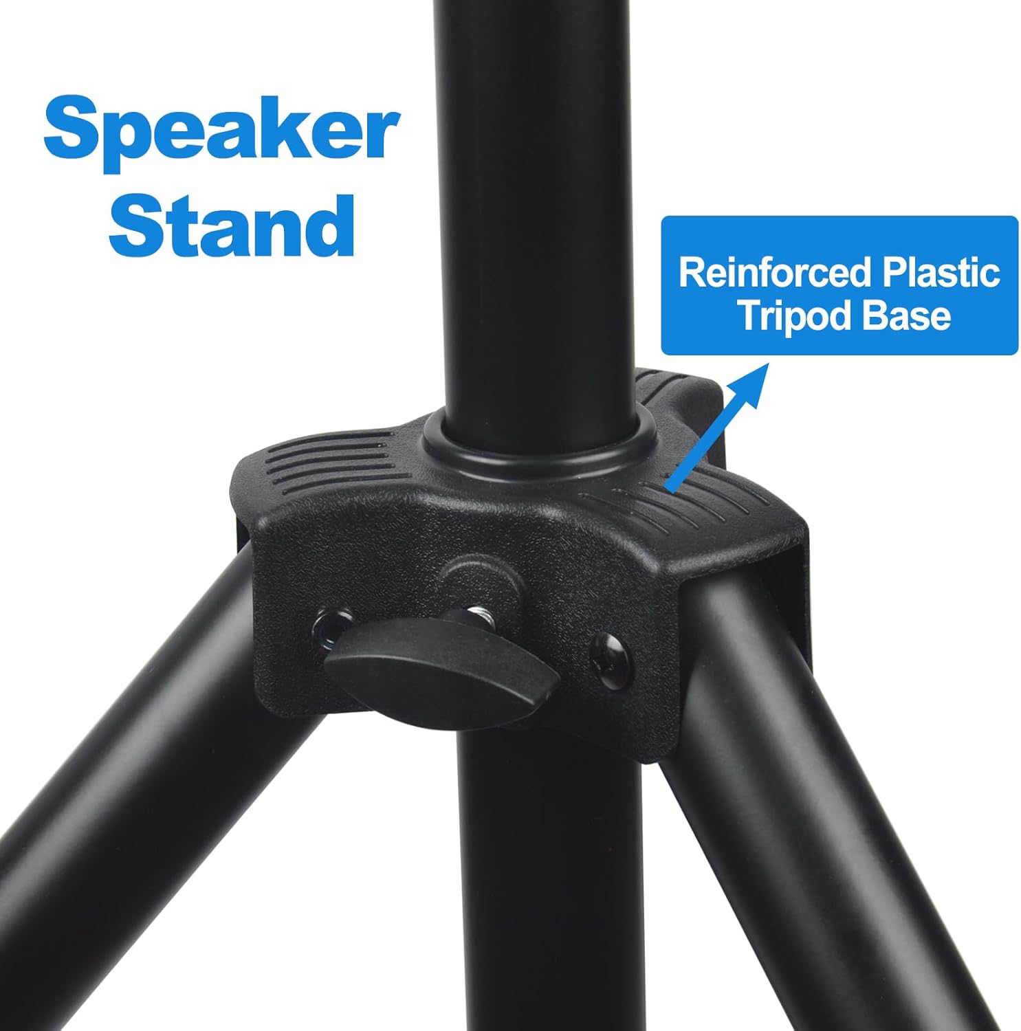 Speakers Stands,6 Packs,PA Speaker Stand,Speaker Tripod Stand,Adjustable Height from 40 to 66 Inches,Hold up to 110lbs,Black