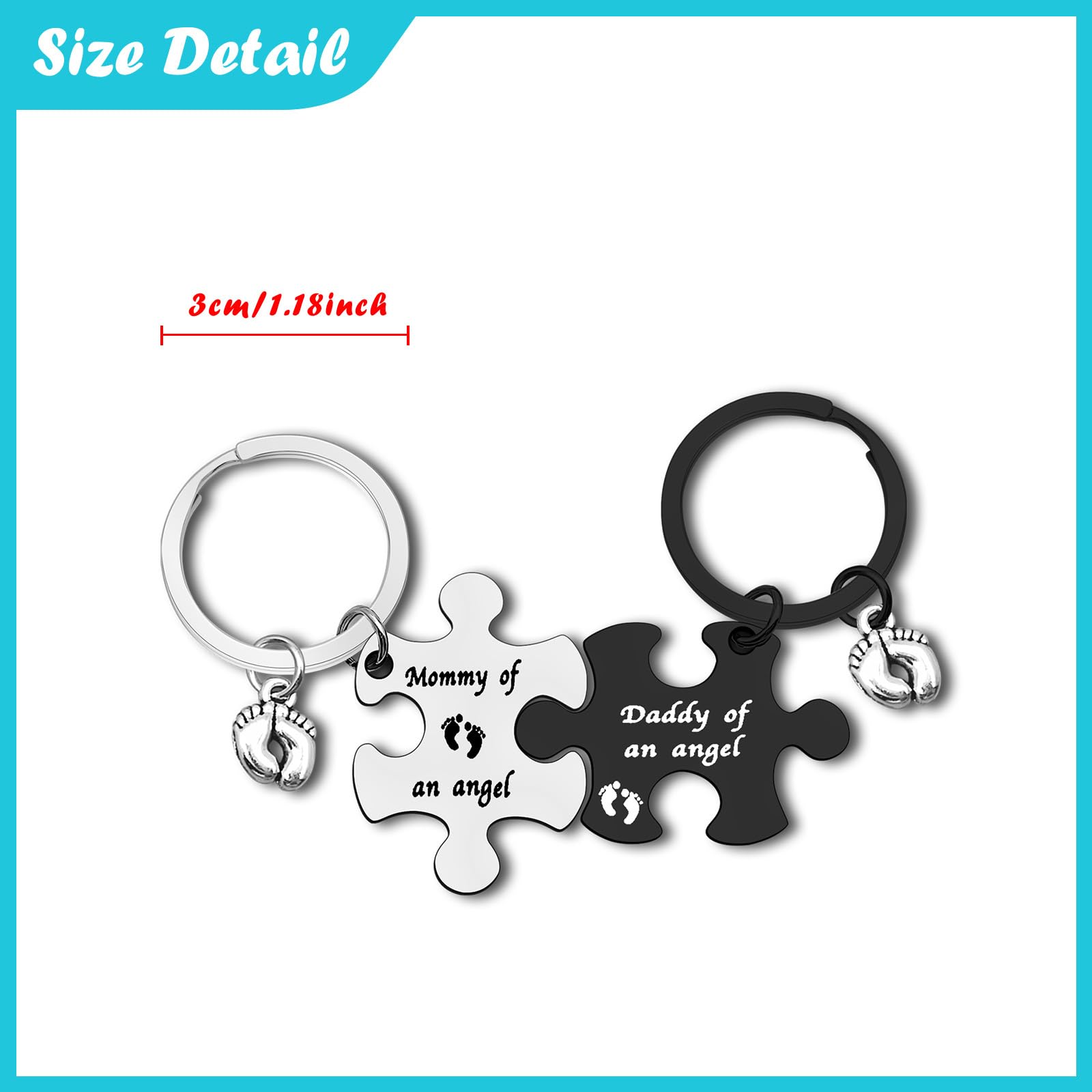 Loss Memorial Keychain Set Loss of Baby Memorial Gift Sympathy Gift for Infant Loss Pregnancy Miscarriage Baby Memorial Jewelry In Memory of Infant Child Loss Remembrance Gift Miscarriage Jewelry